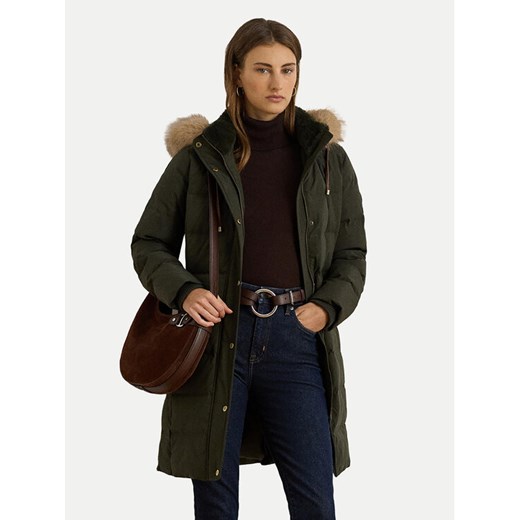 LAUREN RALPH LAUREN Kurtka puchowa 297957509006 Zielony Regular Fit ze sklepu MODIVO w kategorii Kurtki damskie - zdjęcie 187319927