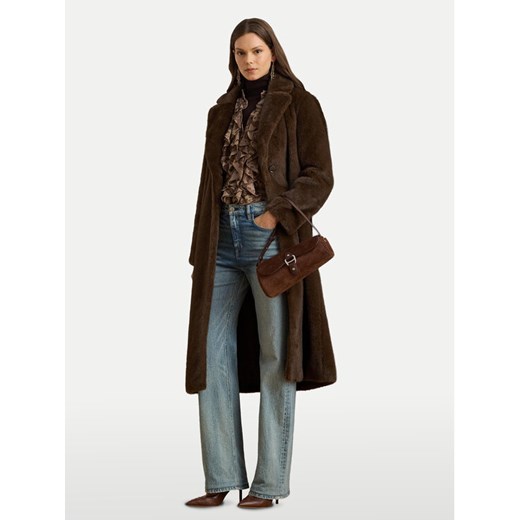 LAUREN RALPH LAUREN Futro 297957521001 Brązowy Relaxed Fit ze sklepu MODIVO w kategorii Futra damskie - zdjęcie 187319958