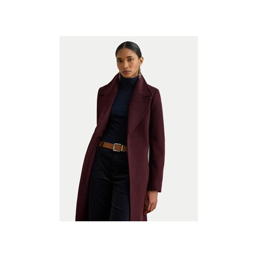 LAUREN RALPH LAUREN Płaszcz wełniany 297962169005 Bordowy Regular Fit 12 MODIVO
