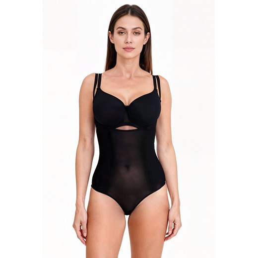 Vivisence 4107 body wyszczuplające, niewidoczne pod ubraniem czarny ze sklepu kontri.pl w kategorii Body damskie - zdjęcie 187321007