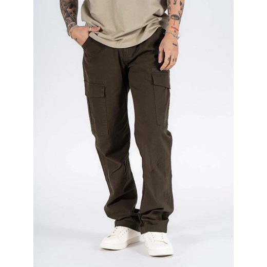 Męskie Spodnie Materiałowe Marcus Gerry Cargo 5052 Olive Green 16-200145 ze sklepu YouNeedit.pl w kategorii Spodnie męskie - zdjęcie 187321298
