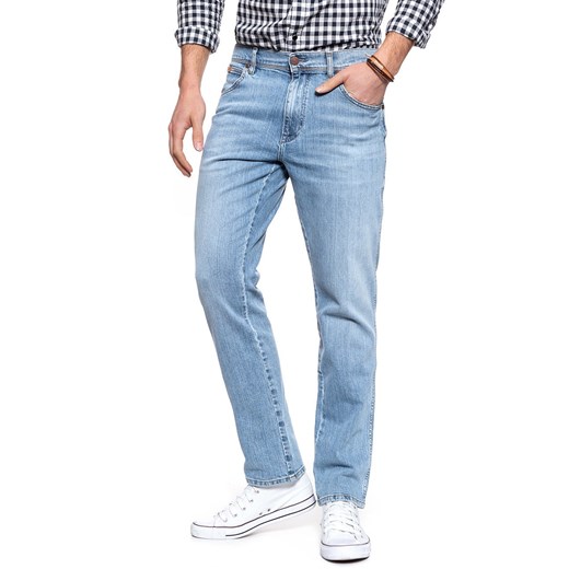 WRANGLER SPODNIE MĘSKIE TEXAS SLIM BLUEGENICS W12SP1136 112126512 Wrangler W33 L32 YouNeedit.pl