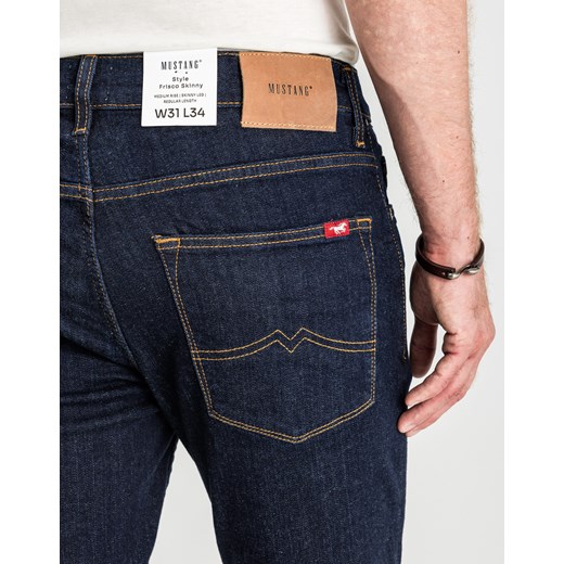 Męskie Spodnie Jeansowe MUSTANG Frisco Skinny Denim Blue 1016417 5000 940 Mustang W32 L32 YouNeedit.pl