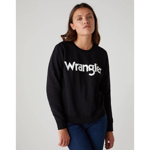 WRANGLER CREW SWEAT DAMSKA BLUZA LOGO BLACK W6Z1HY100 112130855 Wrangler S YouNeedit.pl
