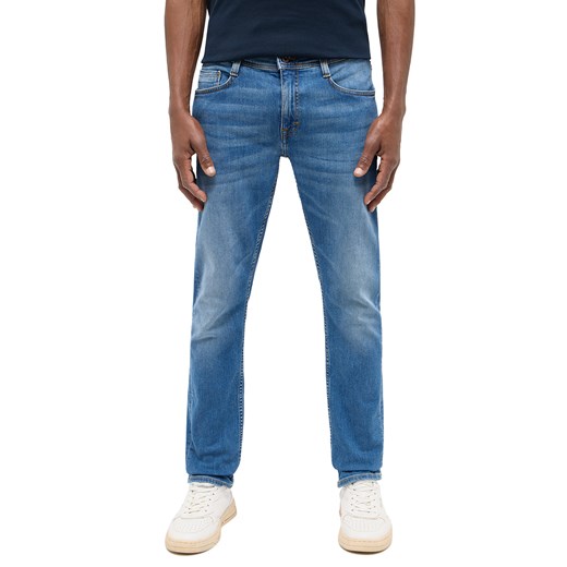 Męskie Spodnie Jeansowe Mustang Style Oregon Slim Denim Blue 1016315 5000 583 ze sklepu YouNeedit.pl w kategorii Jeansy męskie - zdjęcie 187321916