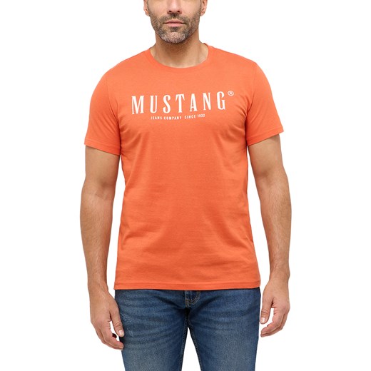Męski T-Shirt Mustang Style Austin Burnt Ochre 1016264 7105 ze sklepu YouNeedit.pl w kategorii T-shirty męskie - zdjęcie 187321958
