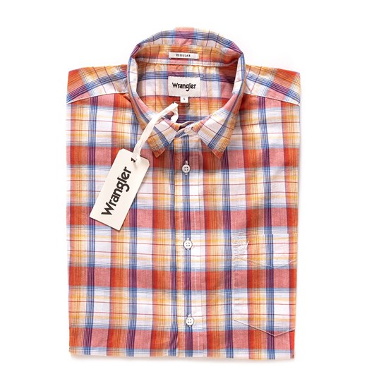 WRANGLER SS 1 PKT SHIRT POMPE W5860OR1C 112129524 ze sklepu YouNeedit.pl w kategorii Koszule męskie - zdjęcie 187322017