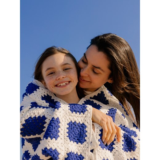 Reserved - Wzorzysty kardigan - niebieski Reserved ONE SIZE okazja Reserved