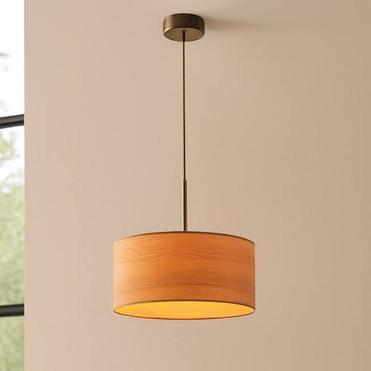 Lampa wisząca z fornirowym abażurem SINTRA ECO fi - 30 cm ze sklepu Lysne w kategorii Lampy wiszące - zdjęcie 187322447