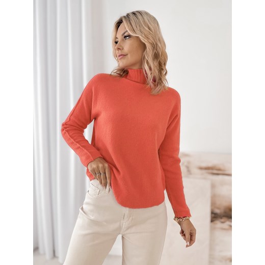 sweter darma koralowy one size ze sklepu UBRA w kategorii Swetry damskie - zdjęcie 187323726