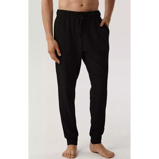 Atlantic spodnie dresowe męskie HMB-001-CZARNY, Kolor czarny, Rozmiar L, ATLANTIC ze sklepu Intymna w kategorii Piżamy męskie - zdjęcie 187323775