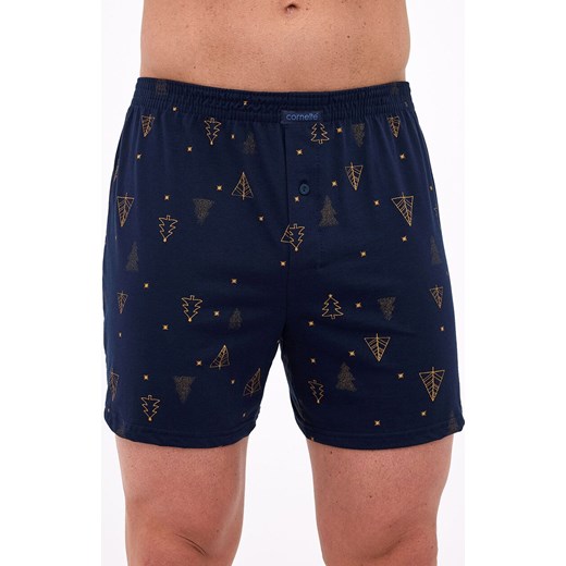 Bokserki męskie luźne Night 2 016/22, Kolor granatowy, Rozmiar 2XL, Cornette ze sklepu Intymna w kategorii Majtki męskie - zdjęcie 187323915