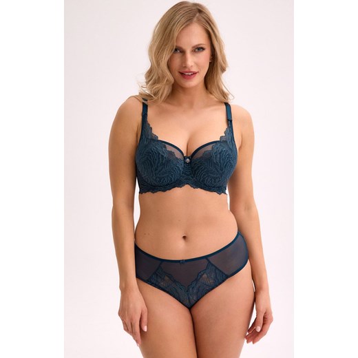 Gaia biustonosz półusztywniany semi-soft turkusowy Isla 1228, Kolor turkusowy, Rozmiar 80B, Gaia ze sklepu Intymna w kategorii Biustonosze - zdjęcie 187324108