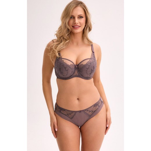 Gaia koronkowe figi damskie Quilla 1321, Kolor brązowy, Rozmiar 3XL, Gaia ze sklepu Intymna w kategorii Majtki damskie - zdjęcie 187324135