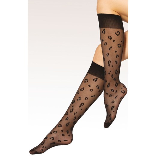 Gatta czarne podkolanówki w cętki Trendy 28 20 DEN, Kolor czarny-wzór, Rozmiar uniwersalny, Gatta ze sklepu Intymna w kategorii Podkolanówki - zdjęcie 187324175
