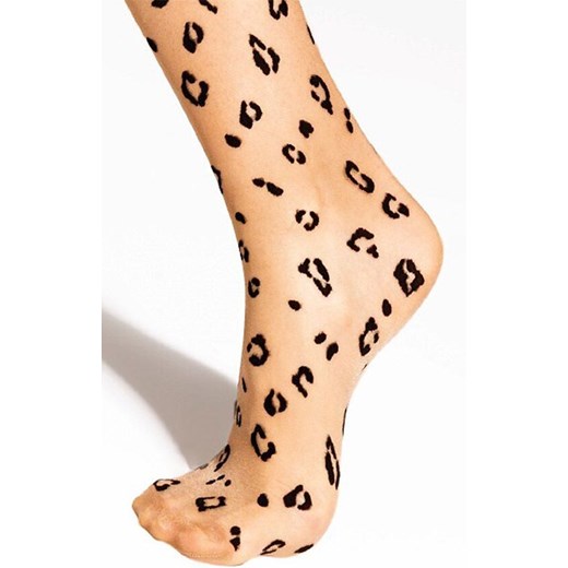 Gatta beżowe skarpetki w cętki Trendy 28 20 DEN, Kolor beżowy-wzór, Rozmiar uniwersalny, Gatta ze sklepu Intymna w kategorii Skarpetki damskie - zdjęcie 187324178
