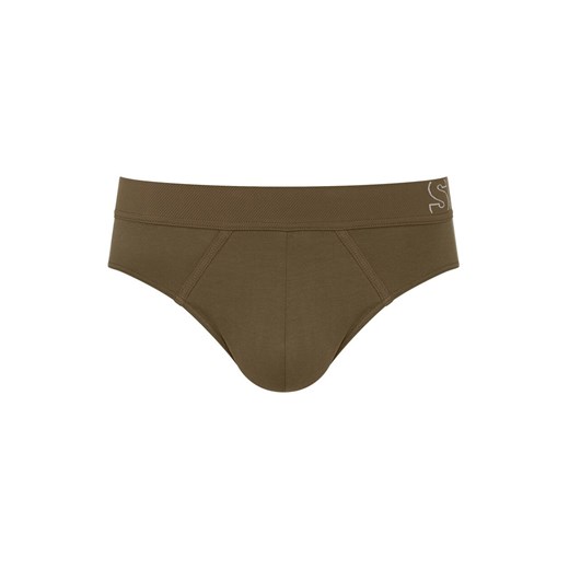 Sloggi bawełniane slipy męskie midi Briefs 10215471-7305, Kolor khaki, Rozmiar L, Sloggi ze sklepu Intymna w kategorii Majtki męskie - zdjęcie 187324547