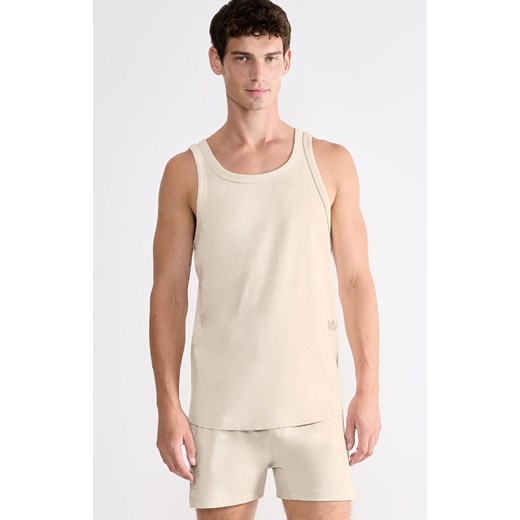 Sloggi tank top męski SLG 10222292-3331, Kolor jasnobeżowy, Rozmiar S, Sloggi ze sklepu Intymna w kategorii T-shirty męskie - zdjęcie 187324605