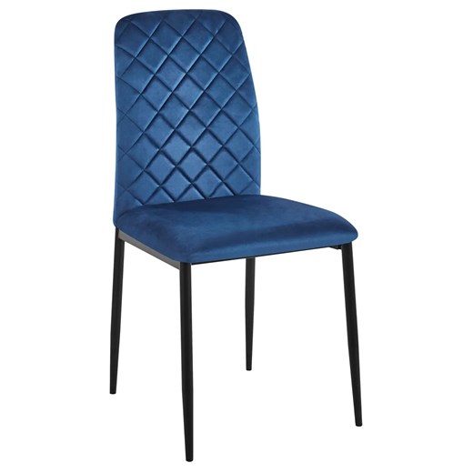 Granatowe krzesło nowoczesne C3-L60 ze sklepu Edinos.pl w kategorii Krzesła - zdjęcie 187324747