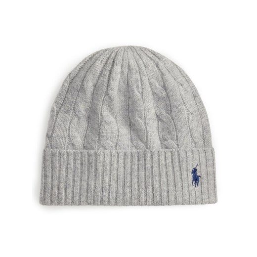 Polo Ralph Lauren Czapka 455981442002 Szary ze sklepu MODIVO w kategorii Czapki zimowe damskie - zdjęcie 187325036