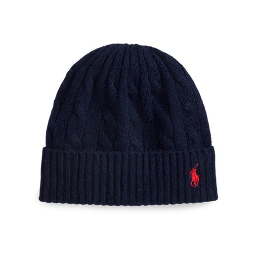 Polo Ralph Lauren Czapka 455981442008 Granatowy ze sklepu MODIVO w kategorii Czapki zimowe damskie - zdjęcie 187325066