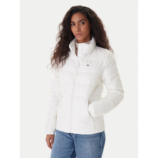 Tommy Jeans Kurtka puchowa DW0DW21618 Biały Slim Fit ze sklepu MODIVO w kategorii Kurtki damskie - zdjęcie 187325088