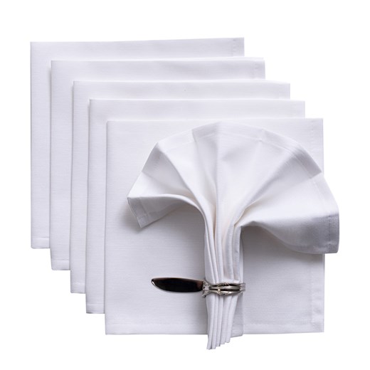 Komplet serwetek 6 szt. 42x42cm Jupiter 127-01 ze sklepu dekoria.pl w kategorii Tekstylia kuchenne - zdjęcie 187325688