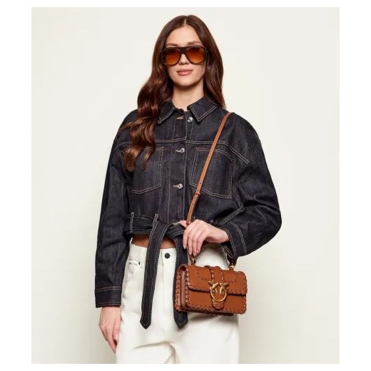 Pinko Skórzana torebka na ramię LOVE ONE MINI CL Pinko OS Gomez Fashion Store