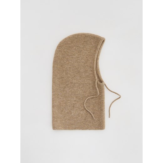 Reserved - Dzianinowa kominiarka - beżowy ze sklepu Reserved w kategorii Czapki zimowe damskie - zdjęcie 187327275
