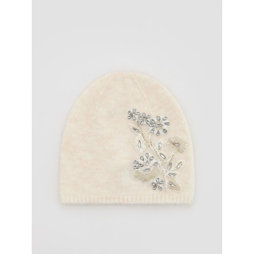 Reserved - Czapka z wełną - złamana biel ze sklepu Reserved w kategorii Czapki zimowe damskie - zdjęcie 187327346