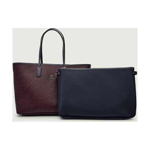 Tommy Hilfiger Shopperka + saszetka MONOPLAY | z dodatkiem skóry - id: TH255W000107287 - marki Tommy Hilfiger - 187327977 Tommy Hilfiger Shopperka + saszetka MONOPLAY | z dodatkiem skóry ze sklepu Gomez Fashion Store w kategorii Torby Shopper bag - zdjęcie 187327977