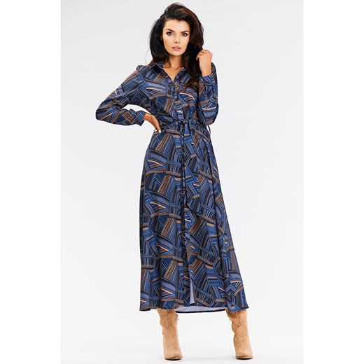Awama Sukienka w kolorze granatowym L Limango Polska wyprzedaż