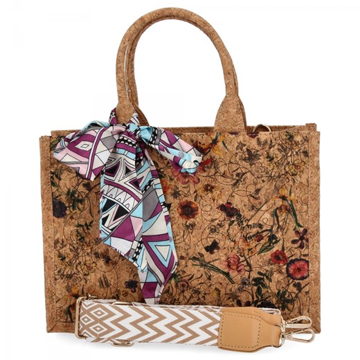 Modna Torebka Damska Na Co Dzień firmy Herisson 1502A540 Multikolor ze sklepu PaniTorbalska w kategorii Kuferki - zdjęcie 187328529