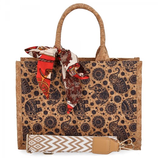 Modna Torebka Damska Na Co Dzień firmy Herisson 1502A540 Multikolor ze sklepu PaniTorbalska w kategorii Kuferki - zdjęcie 187328548