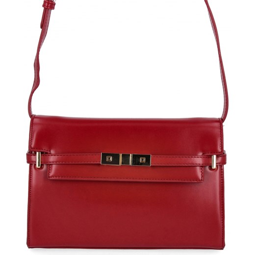 Elegancka Torebka Damska Listonoszka firmy Herisson 17R506 Czerwona ze sklepu PaniTorbalska w kategorii Listonoszki - zdjęcie 187328787