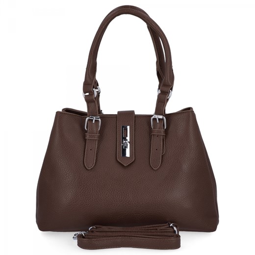 Elegacka Torebka Damska 3 Komory firmy Herisson 22R527 Czekoladowa Herisson One Size okazja PaniTorbalska