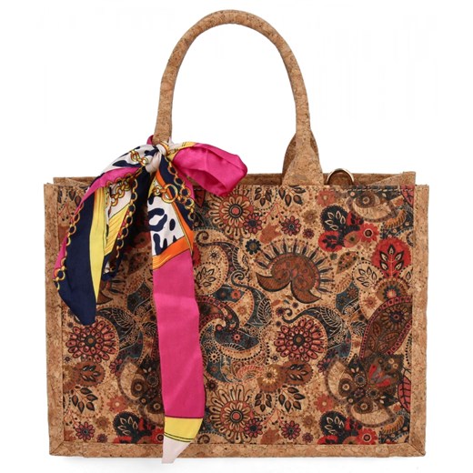 Modna Torebka Damska Na Co Dzień firmy Herisson 1502A540 Multikolor ze sklepu PaniTorbalska w kategorii Kuferki - zdjęcie 187328877