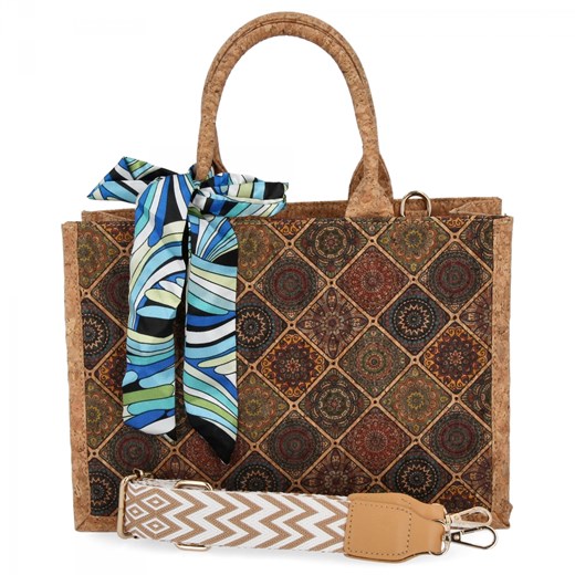 Modna Torebka Damska Na Co Dzień firmy Herisson 1502A540 Multikolor ze sklepu PaniTorbalska w kategorii Kuferki - zdjęcie 187328899