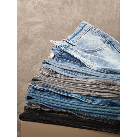 Reserved - Jeansy baggy fit - jasnoszary ze sklepu Reserved w kategorii Jeansy damskie - zdjęcie 187329006