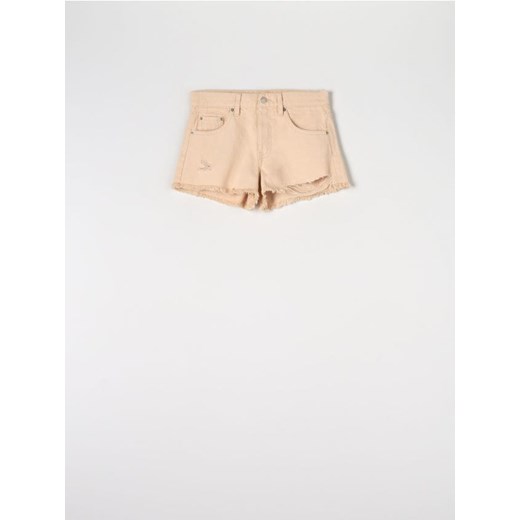 Sinsay - Szorty jeansowe - kremowy ze sklepu Sinsay w kategorii Szorty - zdjęcie 187329188