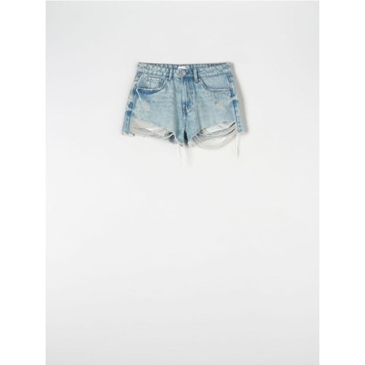 Sinsay - Szorty jeansowe - niebieski ze sklepu Sinsay w kategorii Szorty - zdjęcie 187329189