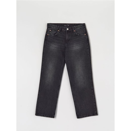 Sinsay - Jeansy straight low waist - czarny ze sklepu Sinsay w kategorii Jeansy damskie - zdjęcie 187329196