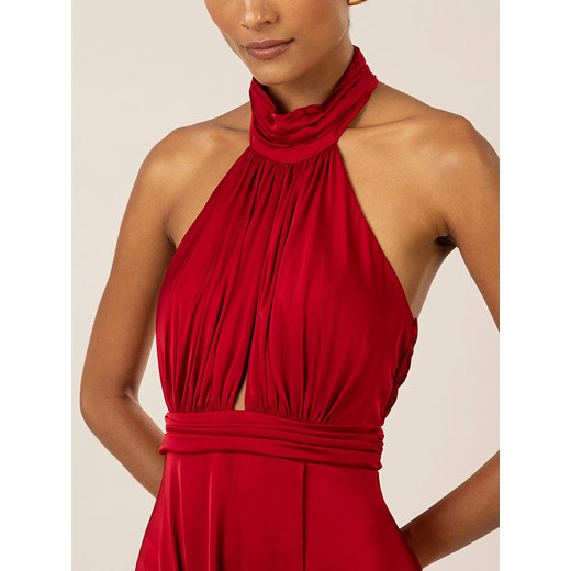 APART Satynowa sukienka w kolorze czerwonym 40 wyprzedaż Limango Polska