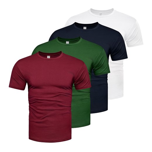 Koszulka męska komplet 4sztuki kolory Recea ze sklepu Recea.pl w kategorii T-shirty męskie - zdjęcie 187329416