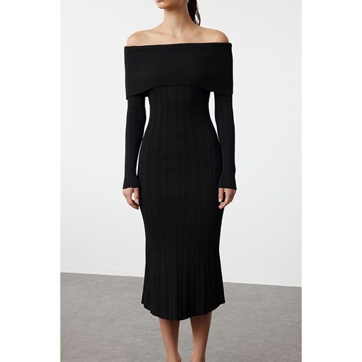 trendyol Sukienka dzianinowa w kolorze czarnym Trendyol M Limango Polska promocyjna cena