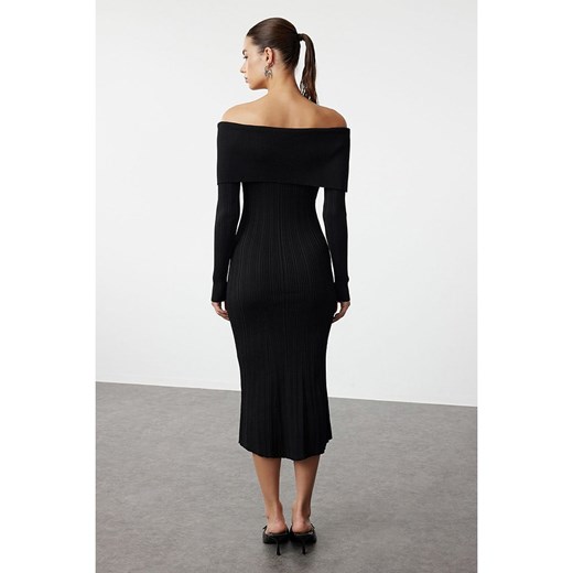trendyol Sukienka dzianinowa w kolorze czarnym Trendyol M okazja Limango Polska