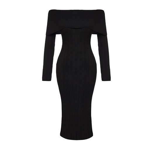 trendyol Sukienka dzianinowa w kolorze czarnym Trendyol M promocja Limango Polska