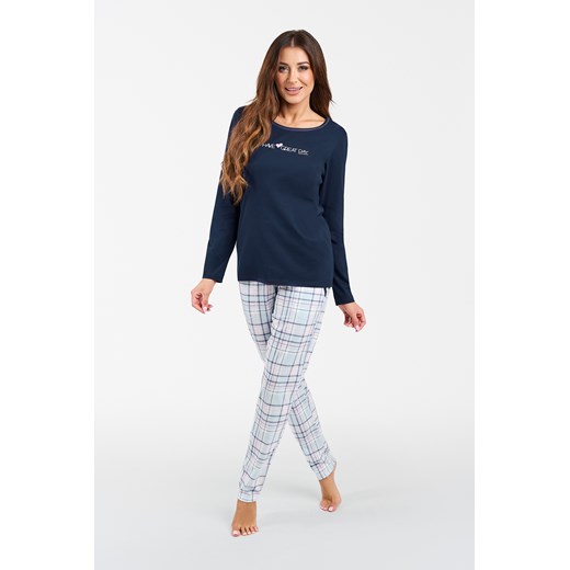 Glamour piżama damska długi rękaw, długie spodnie ze sklepu italianfashion w kategorii Piżamy damskie - zdjęcie 187330256