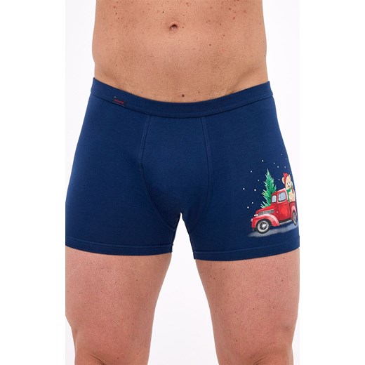 Świąteczne bokserki męskie Gift 007/79, Kolor granatowy, Rozmiar 2XL, Cornette ze sklepu Primodo w kategorii Majtki męskie - zdjęcie 187330345