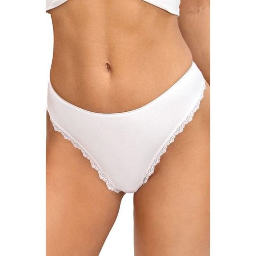 Donna brazyliany damskie bawełniane białe 253, Kolor biały, Rozmiar S, Donna ze sklepu Primodo w kategorii Skarpetki damskie - zdjęcie 187330429